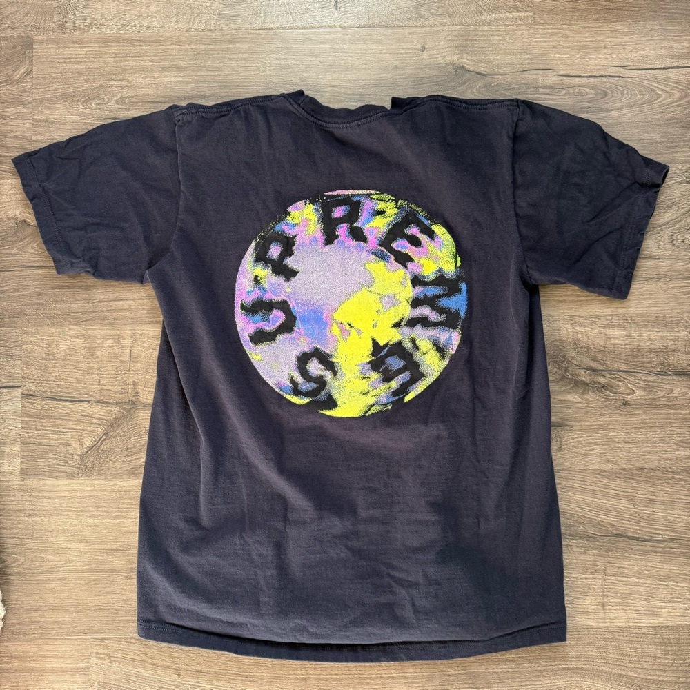 Supreme Navy Blue Marble T Shirt Medium Men 2020 SS Collection Made in Usa Vtg